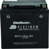 BikeMaster AGM Battery - MS12-19CL-BS thumbnail 2
