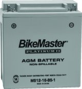 BikeMaster AGM Battery - MS12-16-BS-1 thumbnail 1