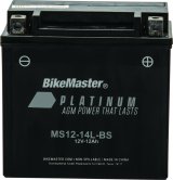 BikeMaster AGM Battery - MS12-14L-BS thumbnail 2