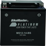 BikeMaster AGM Battery - MS12-14-BS thumbnail 2