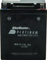 BikeMaster AGM Battery - MS12-14L-A2 thumbnail 1