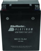 BikeMaster AGM Battery - MS12-14-A2 thumbnail 2