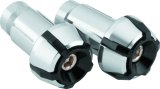 BikeMaster Anti-Vibration Bar Ends - Black/Silver thumbnail 1