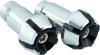 BikeMaster Anti-Vibration Bar Ends - Black/Silver thumbnail 3