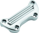Bikers Choice 74-Up Chrome Finned Handlebar Clamp With 1in. Bars thumbnail 2