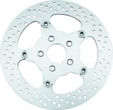 Bikers Choice 00-17 Big Twin 11.5 Inch Polished Front Stainless Mirror Fltg Rotor Repl H-D 44156-00 thumbnail 1
