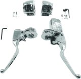 Bikers Choice 15-17 Softail Chrome Handlebar Control Kit 1/2 Inch Bore Single Disc thumbnail 2