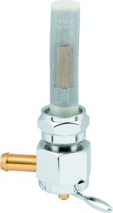 Bikers Choice Chrome Hex Petcock 22MM Left Outlet thumbnail 1