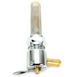 Bikers Choice Chrome Round Petcock 22MM Right Outlet thumbnail 1
