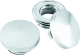 Bikers Choice 82-Up Chrome Pointed Gas Cap Set With Paint Savers thumbnail 1