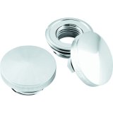 Bikers Choice 82-Up Chrome Pointed Gas Cap Set With Paint Savers thumbnail 2