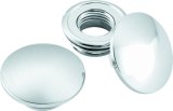 Bikers Choice 82-Up Chrome Slim Gas Cap Set Screw In thumbnail 1