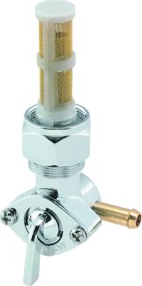 Bikers Choice 78-86 Big Twin & XL Chrome 22MM Petcock Straight Right Facing Outlet thumbnail 1