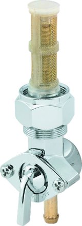 Bikers Choice 75-Up XL Big Twin Custom Chrome 22MM Straight Petcock Replaces H-D 62163-75 thumbnail 1