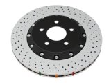 DBA 2022+ Volkswagen Golf R Mk8 5000 Series Cross Drilled & Dimpled 2 Piece Front Brake Rotor thumbnail 1