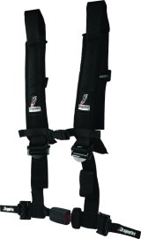DragonFire Racing Harness H-Style- 4-Point- EZ-Adjust- 2in Buckle- Black thumbnail 3