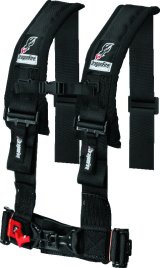 DragonFire Racing Harness- H-Style- 4-Point- 3in Buckle- Black thumbnail 1