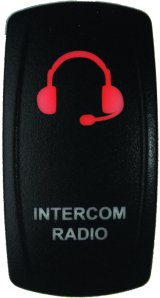 DragonFire Racing Lighted Switch Int/Rad On/Off Red Led thumbnail 3