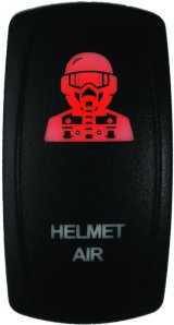 DragonFire Racing Lighted Switch Hel Air On/Off Red thumbnail 3