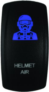 DragonFire Racing Lighted Switch Hel Air On/Off Blue thumbnail 2