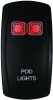 DragonFire Racing Lighted Switch On/Off Red thumbnail 4