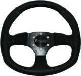 DragonFire Racing Steering Wheels - D-Shaped- Vinyl- Black- 0in offset thumbnail 1