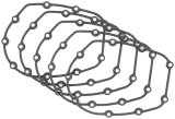 Twin Power 17-UP M8 Cam Cover Gaskets Replaces H-D 25700370 17-Up M8 Models 5 Pk thumbnail 1