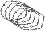 Twin Power 17-UP M8 Cam Cover Gaskets Replaces H-D 25700370 17-Up M8 Models 5 Pk thumbnail 2