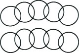 Twin Power 91-06 Big Twin Exc 06 Dyna Transmission Quad Seal Replaces H-D 12035A 5 Pk thumbnail 1