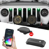 XK Glow XKmax Pre-Runner Style RGBW LED Grill Pods - 4pc thumbnail 1