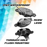 XK Glow XKmax Pre-Runner Style RGBW LED Grill Pods - 4pc thumbnail 2