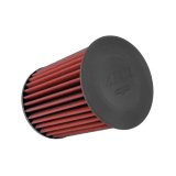Air Filter Element - DryFlow - Round - 6.25 in Diameter - 8.25 in Tall - Synthetic - Red - Various Ford / Volvo Applications - Each thumbnail 1