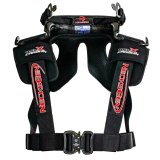 Head and Neck Support - RevX Carbon - SFI 38.1 - Carbon Fiber - X-Large - 3 in Harness - Kit thumbnail 1