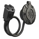Accessory Plug-In - 16 in Extension - 110V - Panel Mount - 3-Prong Male Socket to 3-Prong Female Plug - Integrated Terminals / Wires - Kit thumbnail 1