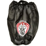 Air Filter Wrap - Round - 5.39 in Diameter - 9.42 in Tall - OTR Logo - Polyester - Black - Kawasaki KRX 1000 2020-23 - Each thumbnail 1