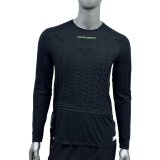 Cooling Shirt - Ignite - Kink Free Water Tubing - Right Side Exit - SFI 3.3 - Synthetic Fiber - Long Sleeve - Black - 2X-Large - Each thumbnail 1