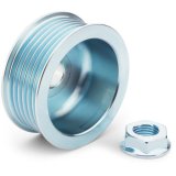 Alternator Pulley - Serpentine - 6-Rib - 62.5 mm Diameter - 0.664 in Shaft - Hardware Included - Steel - Zinc Plated - Proform Lightning-Bolt Alternator - Each thumbnail 1