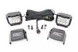 LED Light Assembly - Chrome Series - 18 White LED - Square Pods - Surface Mount - Hardware / Wiring Harness Included - Aluminum - Black Powder Coat - Universal - Kit thumbnail 1