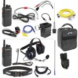 2-Way Radio - Long Track - Long Range Antenna - NASCAR Complete Team - 2 Man - UHF Signal - Bag / Belt / Connectors / Headset / Harness / Headsets / Switches - Kit thumbnail 1