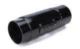 Muffler - Race - 2-1/2 in Center Inlet - 2-1/2 in Center Outlet - 6 x 3 in Round Body - 8 in Long - Steel - Black Paint - Each thumbnail 1