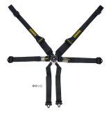 Harness - Profi II - 6 Point - Camlock - SFI 16.5 - Pull Down Adjust - Bolt-In / Wrap Around - Individual Harness - HANS Ready - Black - Kit thumbnail 1