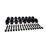 Rocker Arm - Pro Series - Pedestal Mount - 1.70 Ratio - Full Roller - Aluminum - Black Anodized - GM LS-Series - Set of 16 thumbnail 1