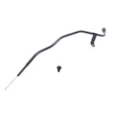 Engine Oil Dipstick - Solid Tube - Block Mount - 21.5 in Long - Aluminum / Steel - Black Anodized / Powder Coat - GM LS-Series - Each thumbnail 1