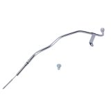 Engine Oil Dipstick - Solid Tube - Block Mount - 21.5 in Long - Aluminum / Steel - Chrome / Polished - GM LS-Series - Each thumbnail 1