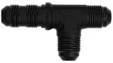 Fitting - Bulkhead Tee - 3 AN Male x 3 AN Male x 3 AN Male Bulkhead - Aluminum - Black Anodized - Each thumbnail 1