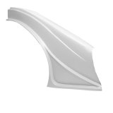 Fender - Outlaw - Passenger Side - Plastic - White - Universal - Asphalt Late Model - Each thumbnail 1