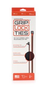 Cable Ties - Zip Ties - 12 in Long - Orange Rubber Lined - Nylon - Black - Reusable - Set of 48 thumbnail 1