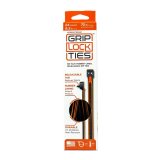 Cable Ties - Zip Ties - 8 in Long - Orange Rubber Lined - Nylon - Black - Reusable - Set of 24 thumbnail 1