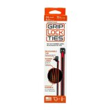 Cable Ties - Zip Ties - 8 in Long - Red Rubber Lined - Nylon - Black - Reusable - Set of 24 thumbnail 1
