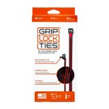 Cable Ties - Zip Ties - 8 in Long - Red Rubber Lined - Nylon - Black - Reusable - Set of 48 thumbnail 1